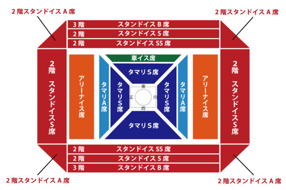 座席 | 【公式】大相撲 おおさか舞洲場所 令和八年 秋巡業 座席 | 【公式】大相撲 おおさか舞洲場所 令和八年 秋巡業